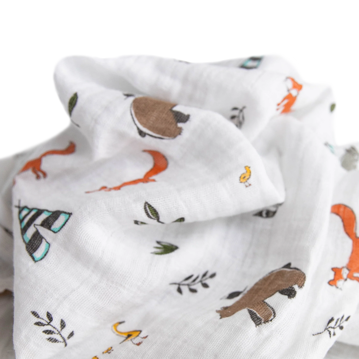 Muslin Swaddle Wrap - Forest Friends