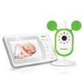 A Uniden baby monitor and camea on a white background. 