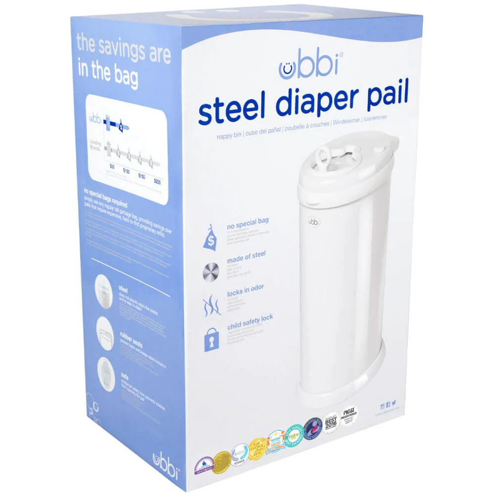 Steel Nappy Bin - Grey (Matte)