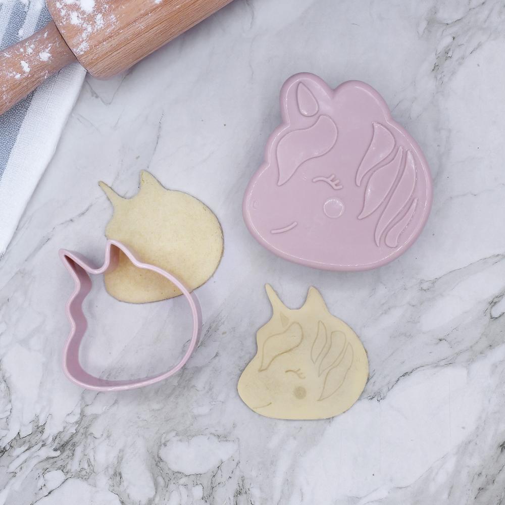3-in-1 Sandwich/Cookie Cutters 2pk - Unicorn/Cat