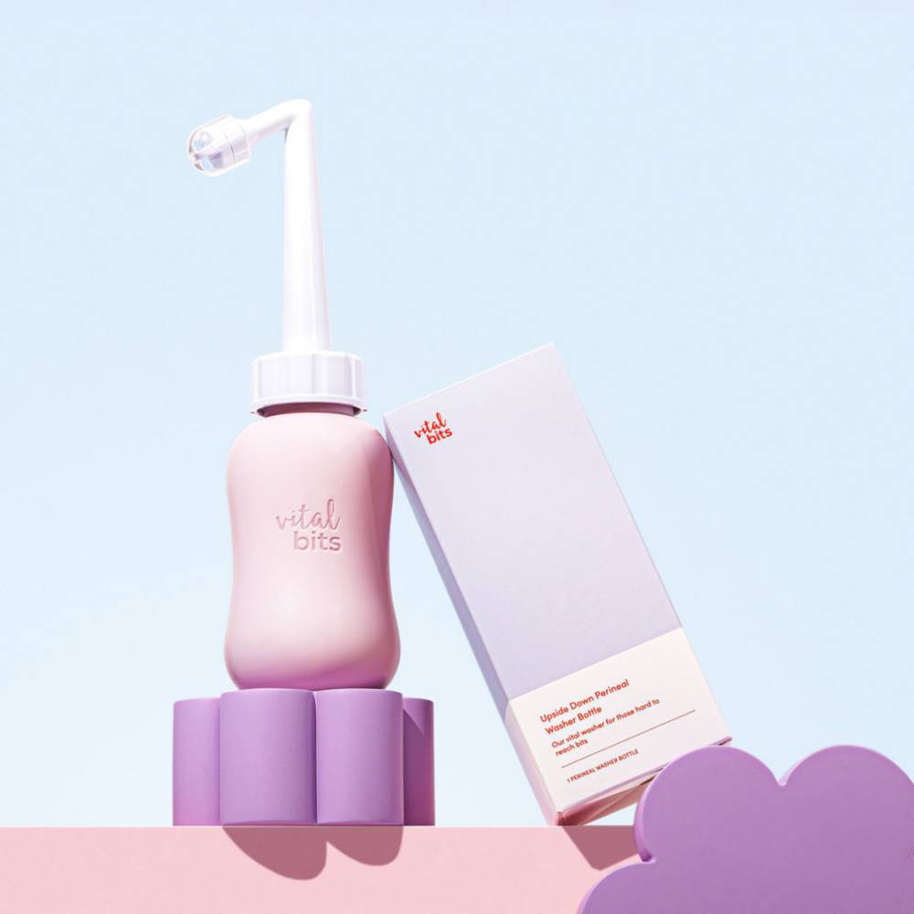 Vital Bits Upside Down Perineal Wash Bottle