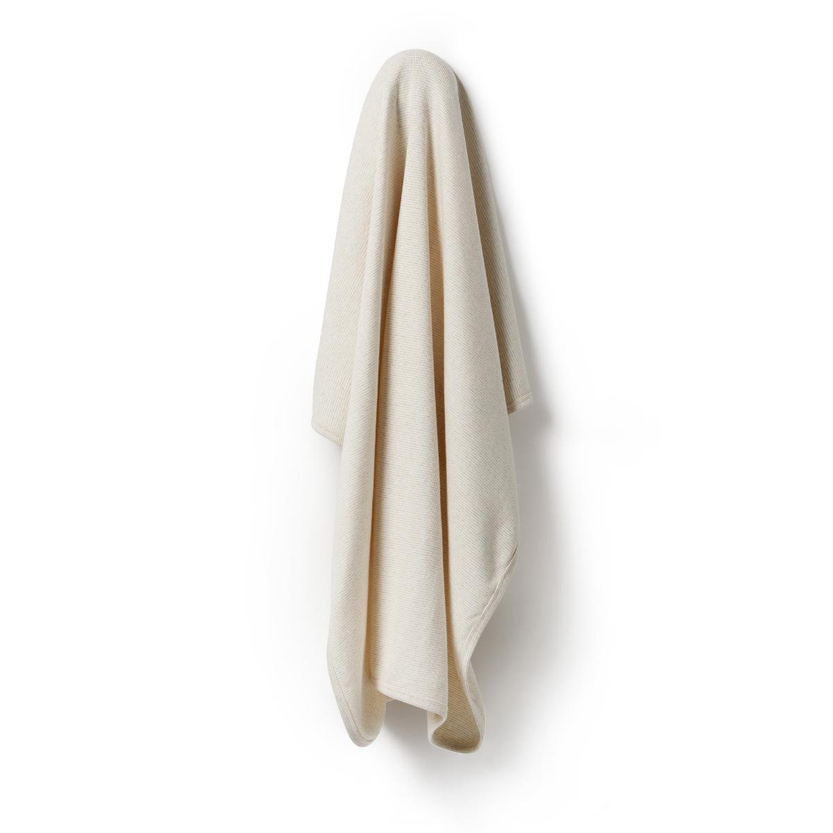 Stripe Rib Bunny Rug/Swaddle Blanket - Oatmeal
