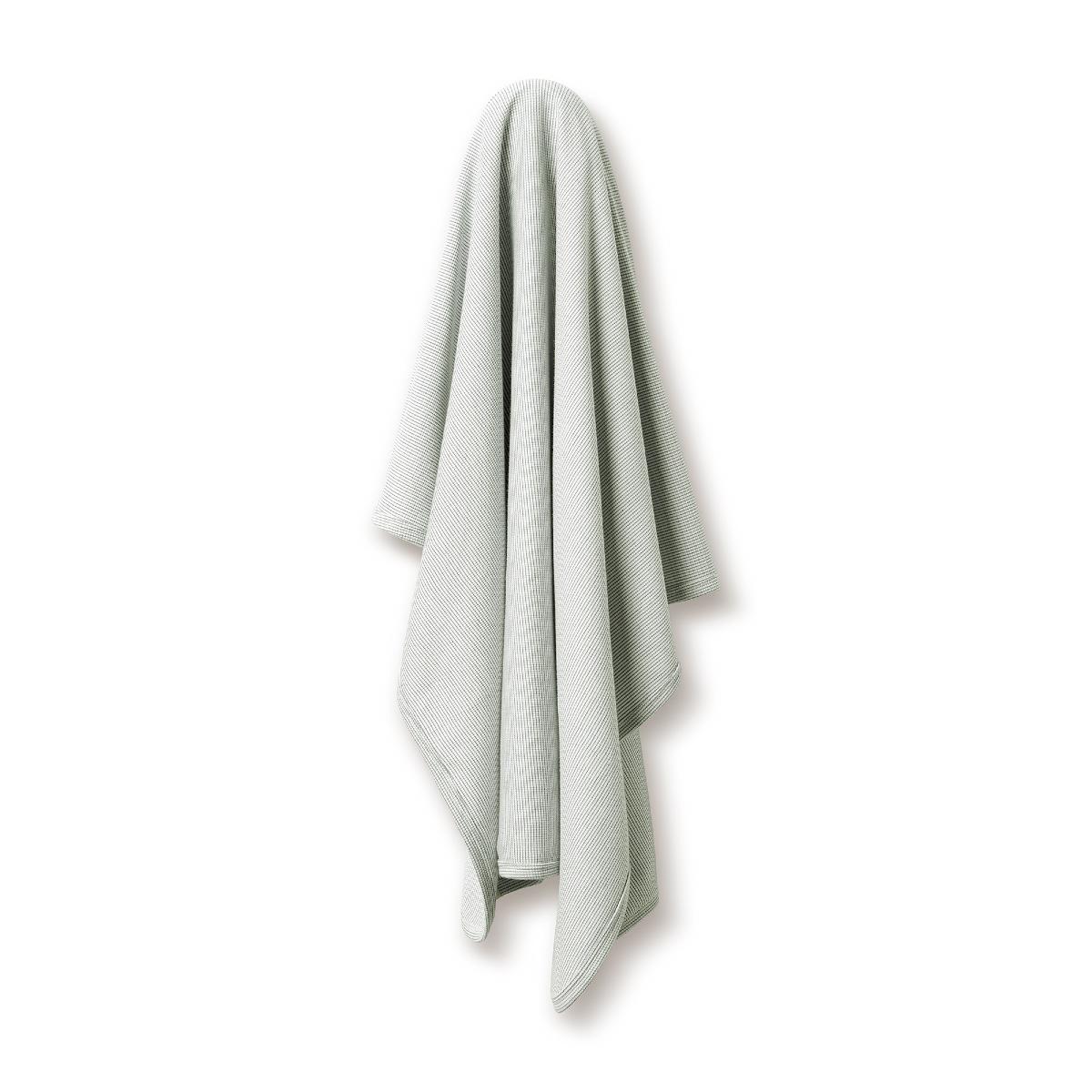 Stripe Rib Bunny Rug/Swaddle Blanket - Fern