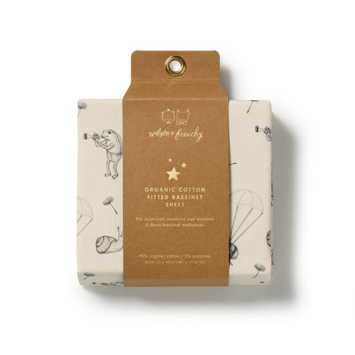 Fitted Sheet - Whispering Willows - packaging shot. 