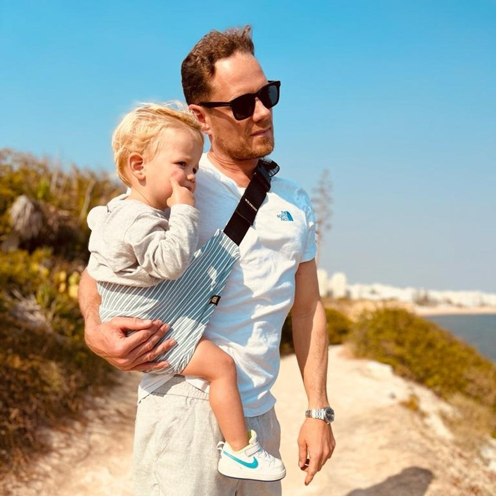 Toddler Carrier - Denim Stripe