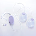 Double electric breast pump with tubing