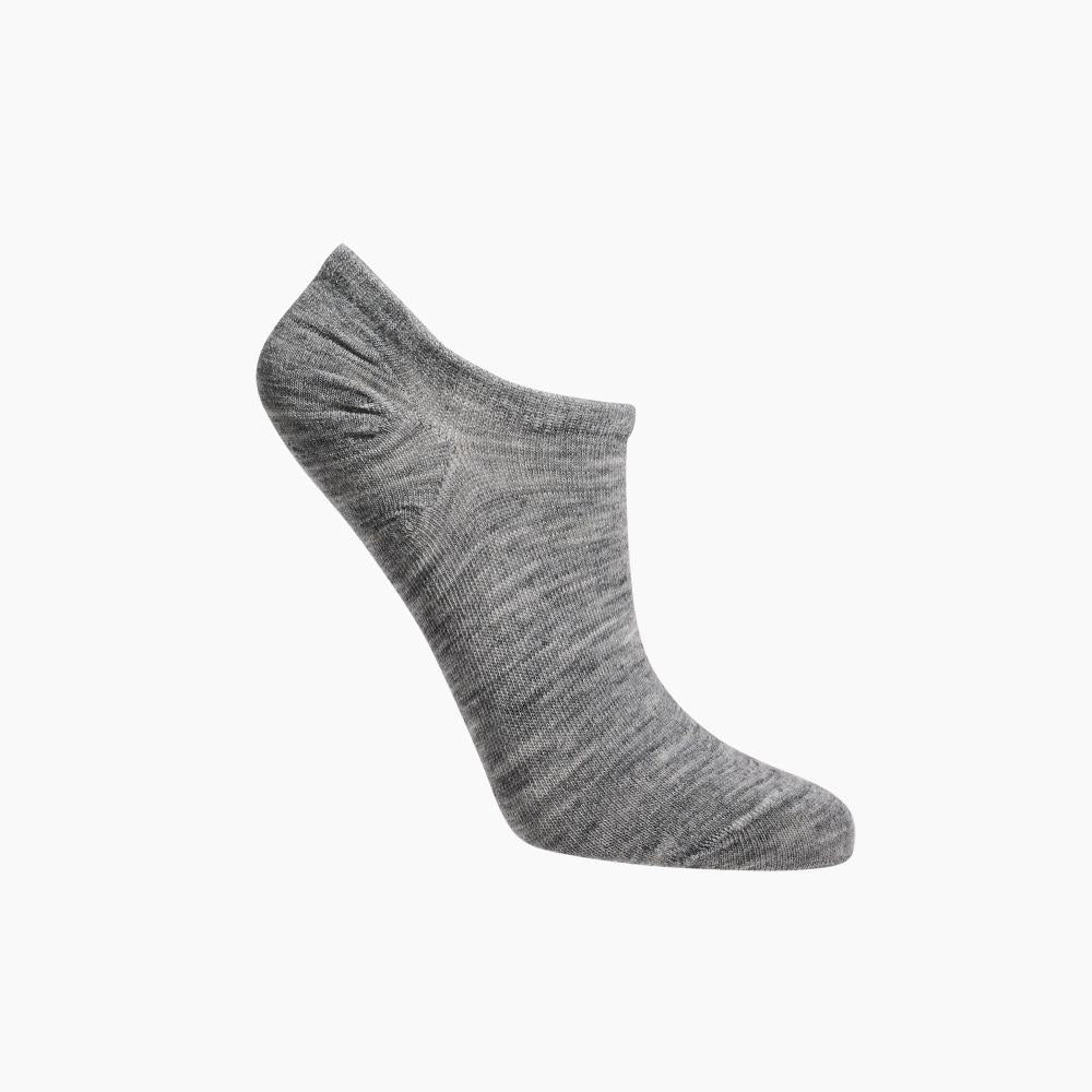 Womens Sneaker Socks Grey on a white background