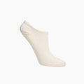 Natural sneaker socks on a white background