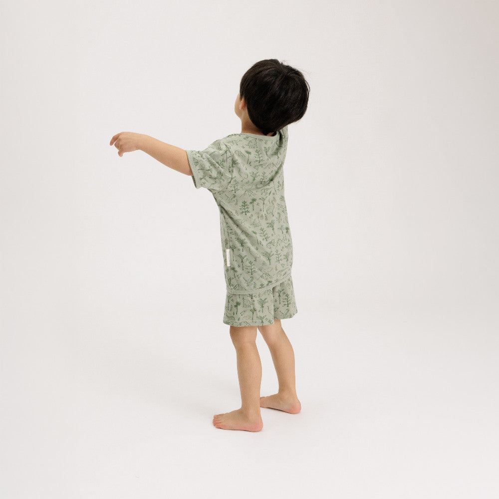 Merino Cotton Summer Pyjamas - Flax Zealandia