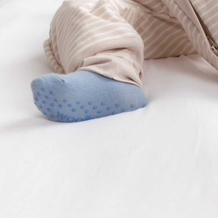 Merino Cotton Sleepy Socks - Glacier