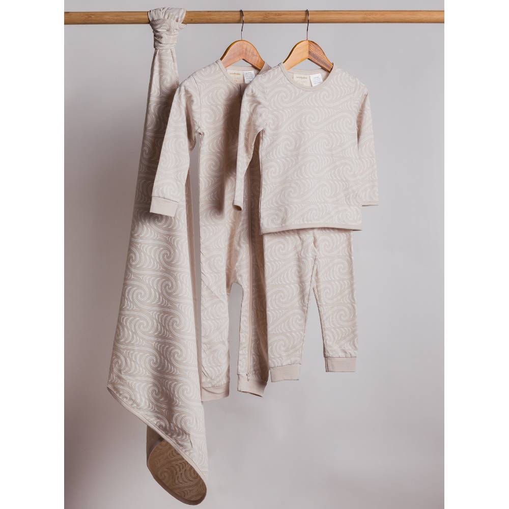 Merino Cotton Swaddle Blanket - BO & KO Ngaru