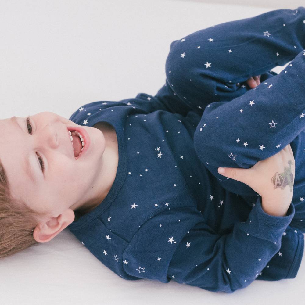 Merino Cotton Winter Pyjama Pants - Tekapo Stars