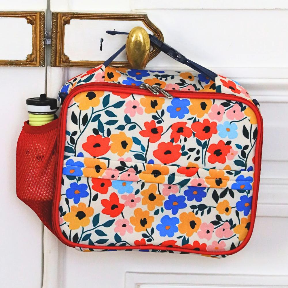Classic Lunch Bag - Poppy Flowers