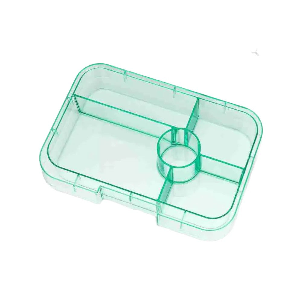 Tapas Spare Tray - 5-Compartment - Clear Aqua