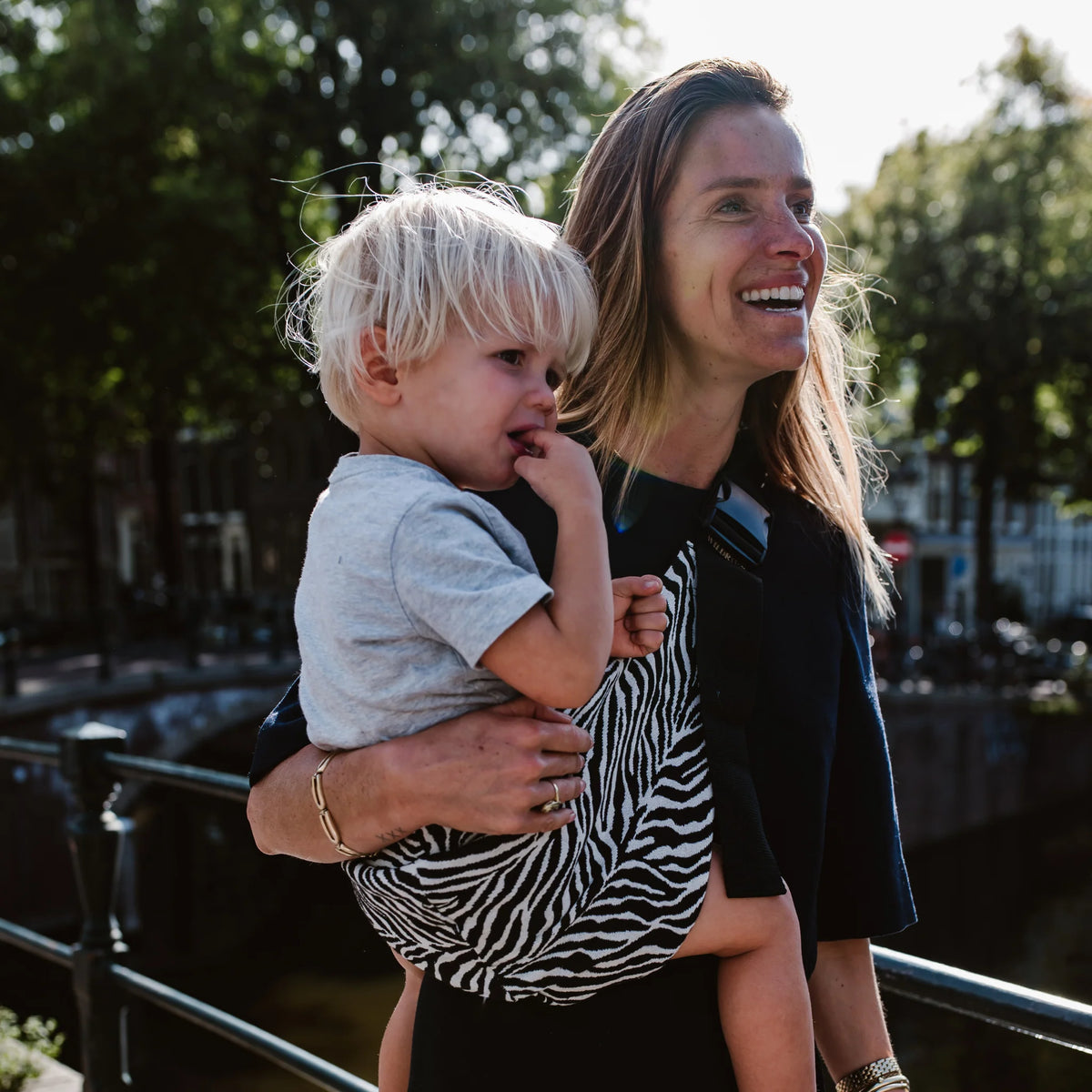 Toddler Carrier - Jacquard - Black Zebra