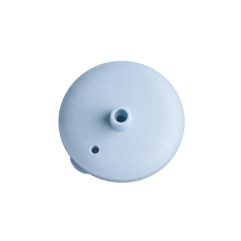 Dusty Blue silicone lid on a white background. 