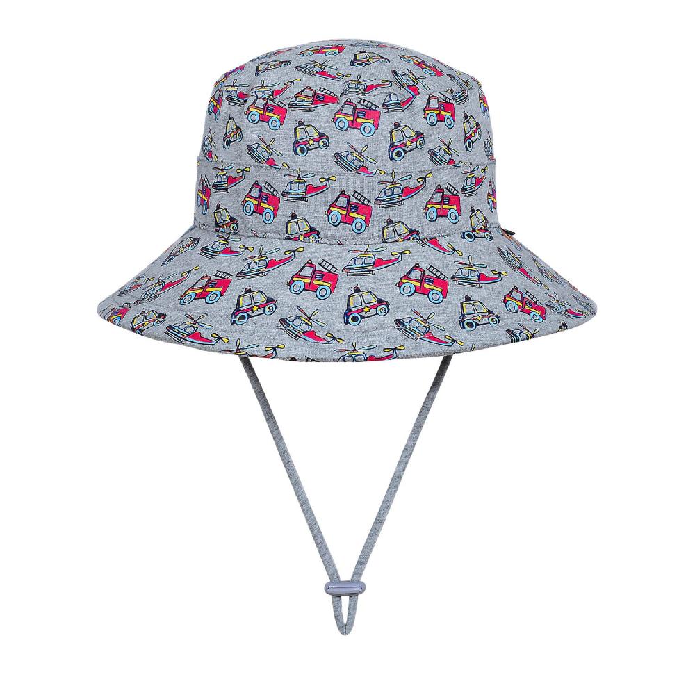 Classic Bucket Sun Hat - Emergency on a white background