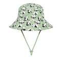 Classic Bucket Sun Hat - Panda on a white background