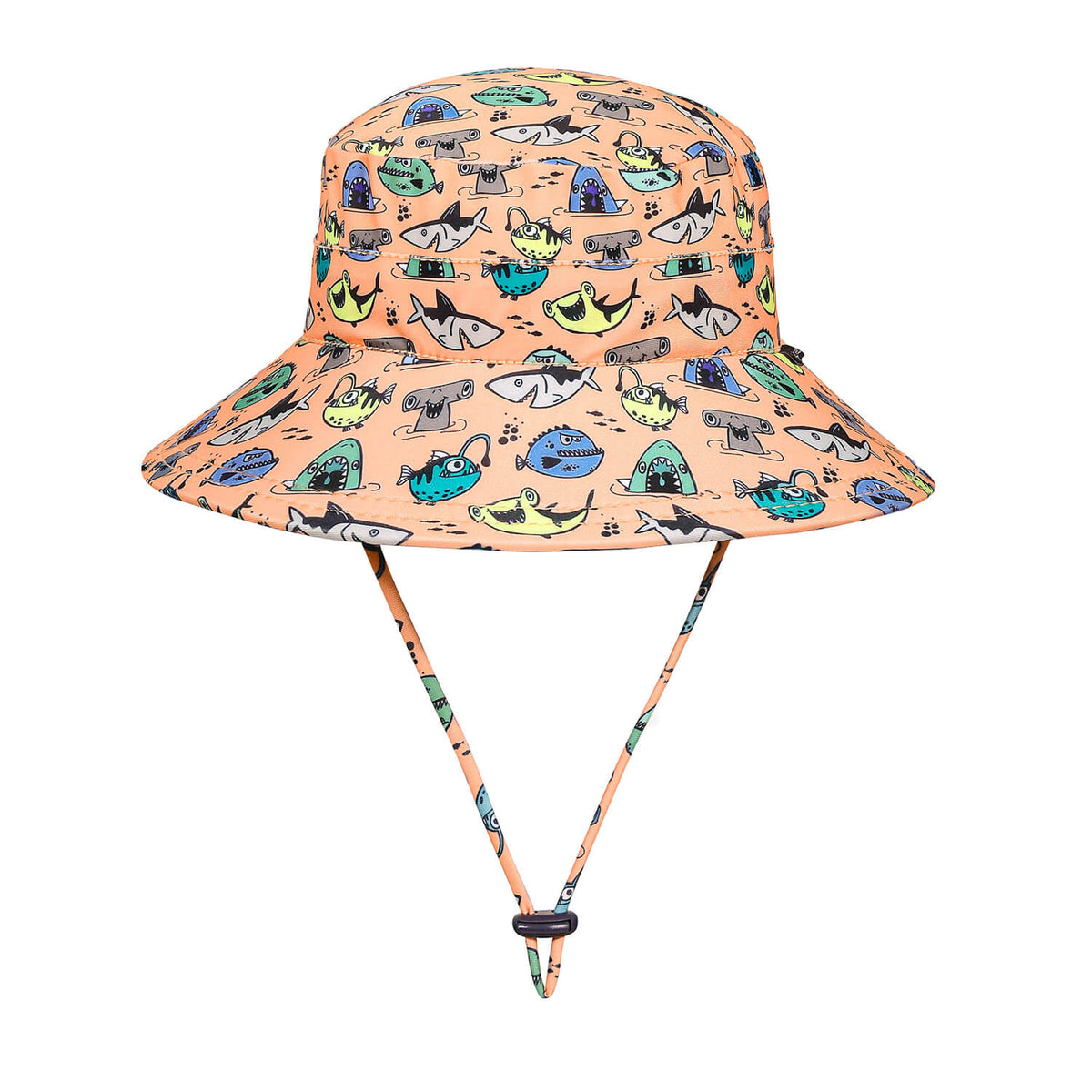 Swim Bucket Sun Hat - Nippers on a white background