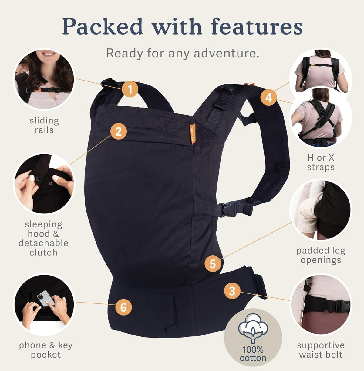 Beco Toddler Carrier - Metro Black