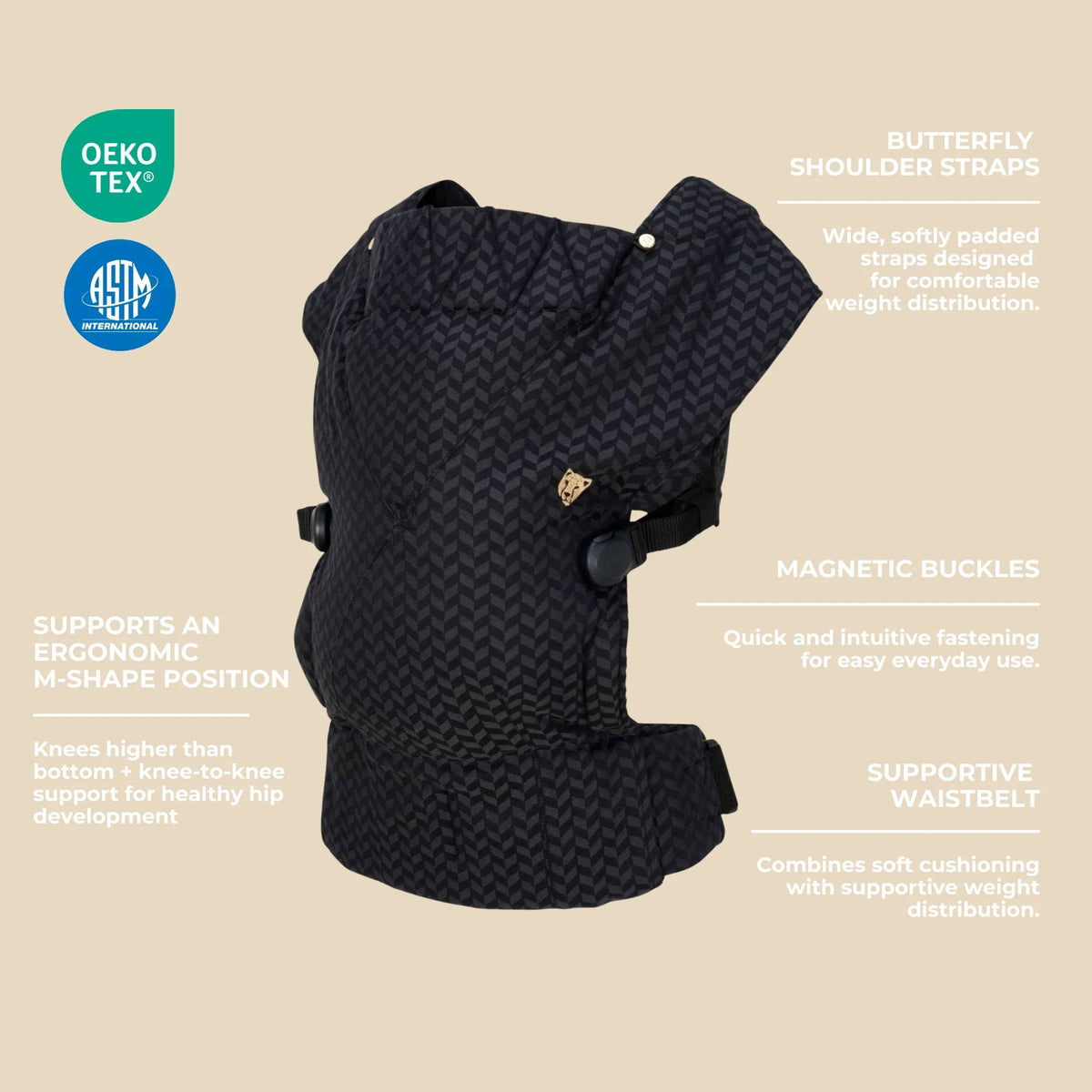 Bowie Firstride Carrier - Black Minimal