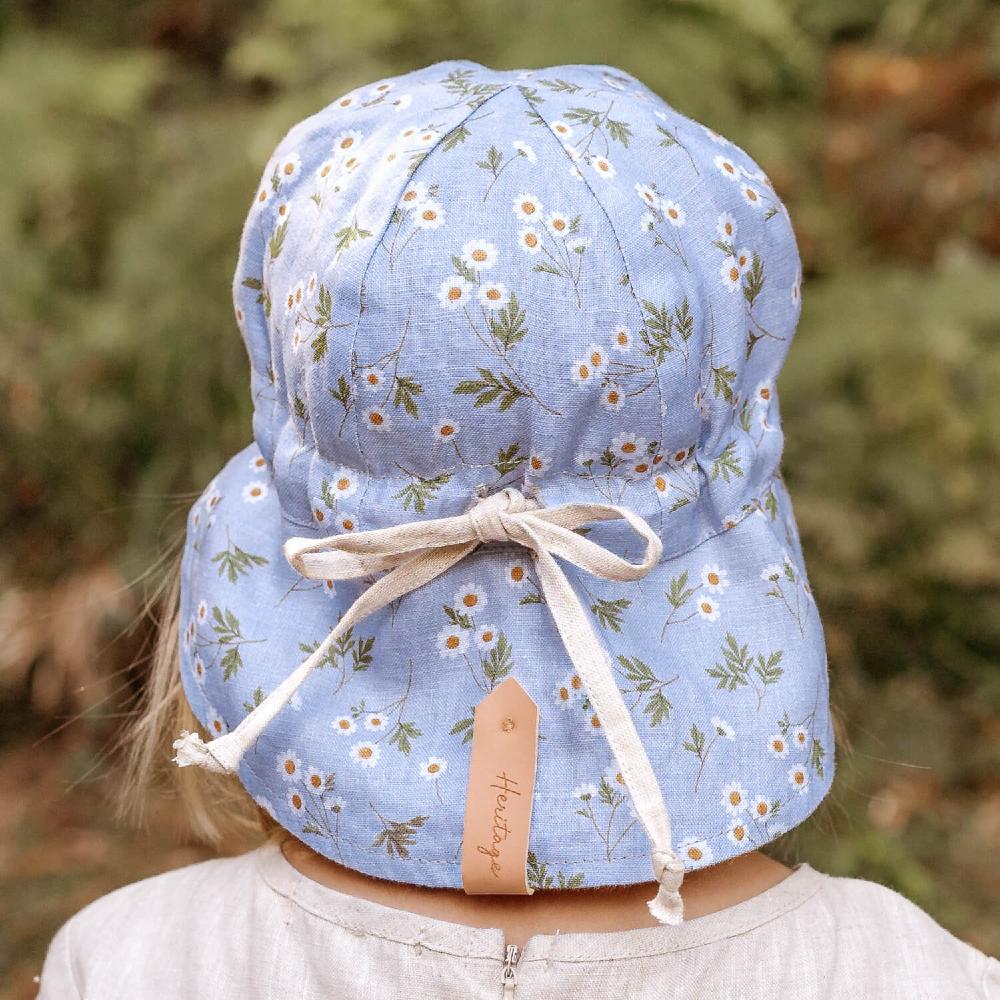 Lounger Legionnaire Reversible Flap Sun Hat - Daisy