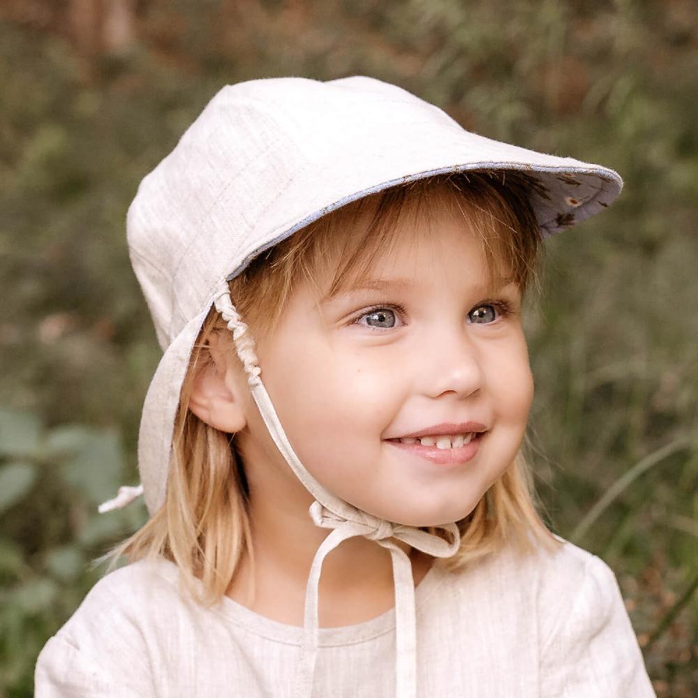 Lounger Legionnaire Reversible Flap Sun Hat - Daisy