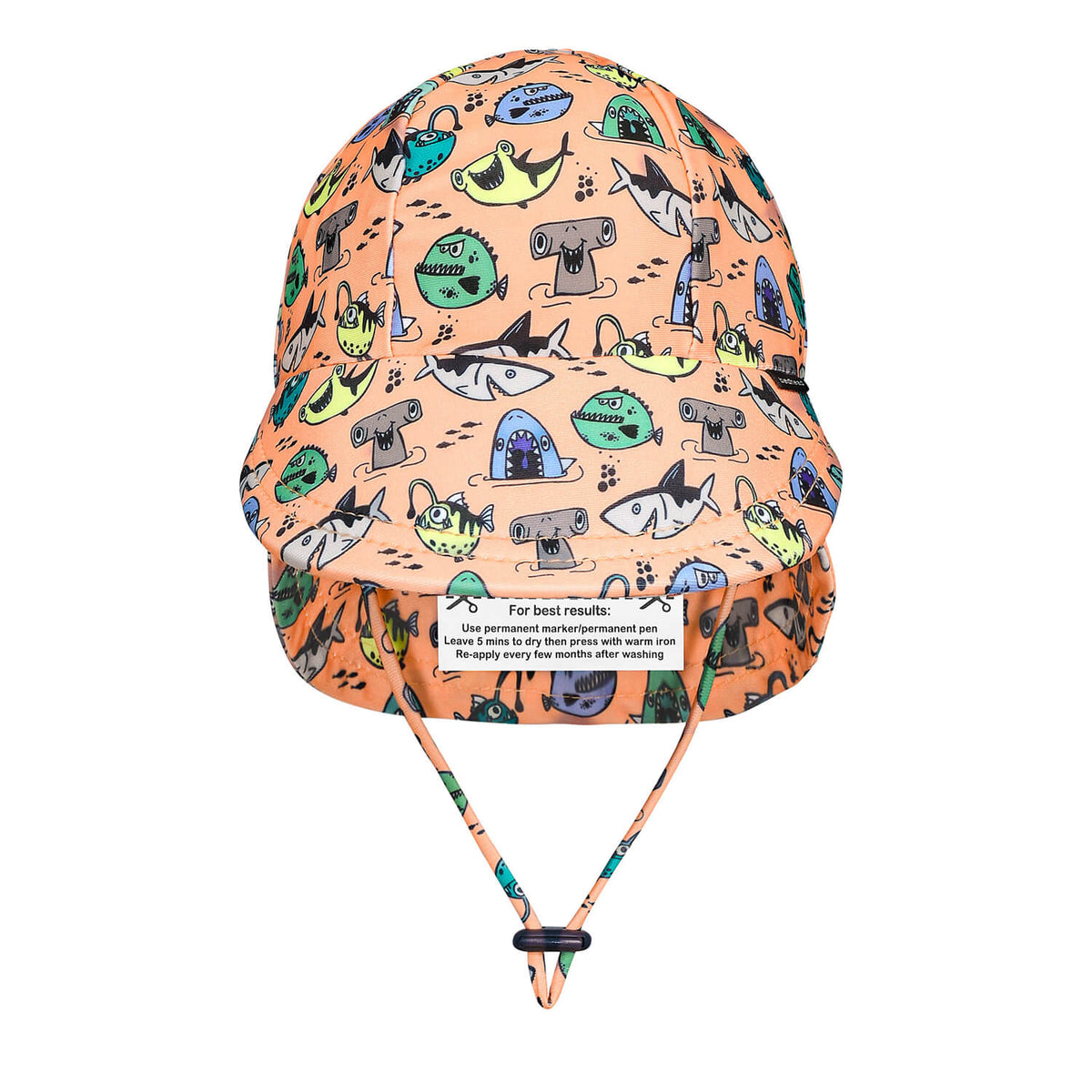Swim Legionnaire Sun Hat - Nippers on a white background
