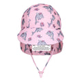 Swim Legionnaire Sun Hat - Dolphin on a white background