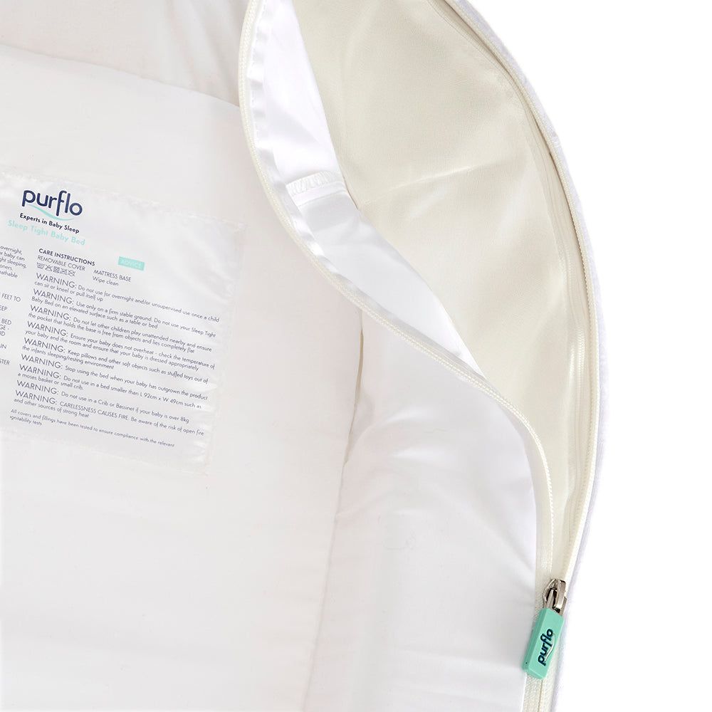 Sleep Tight Baby Bed - Luxe White