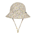 Ponytail Bucket Sun Hat - Floret on a white background