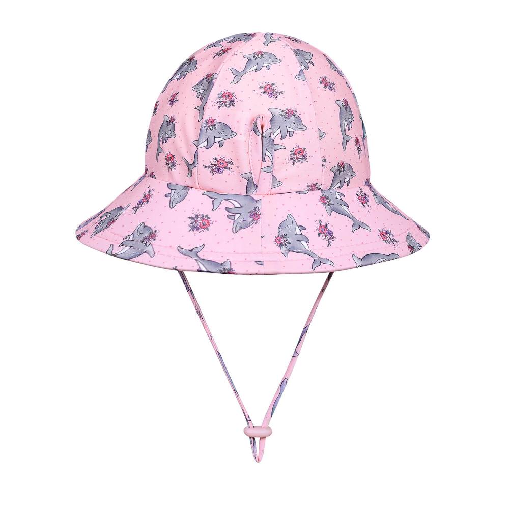 Swim Ponytail Bucket Sun Hat - Dolphin