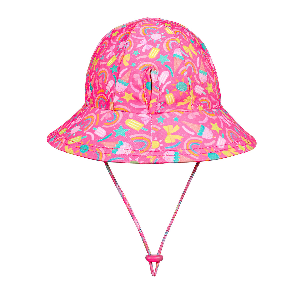 Swim Ponytail Bucket Sun Hat - Summertime