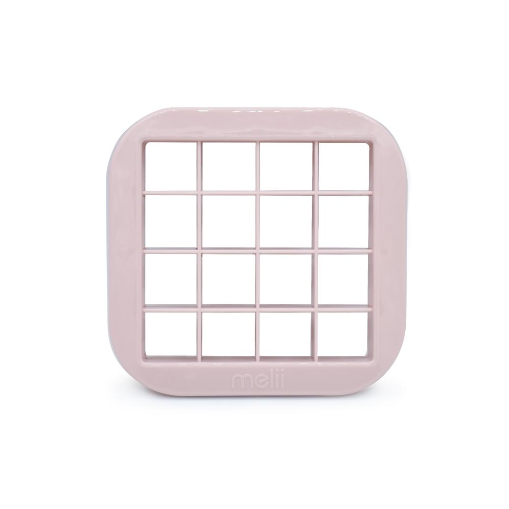 Pinksandwich grid-shaped tool on a white background