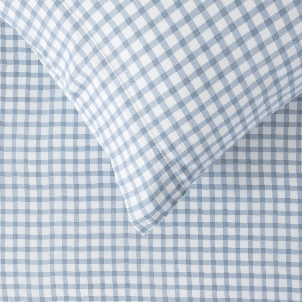 Cotton Fitted Sheet + Pillowcase Set - Charlie - Blue