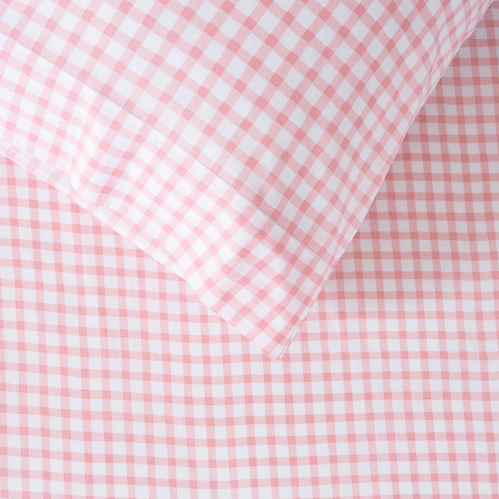 Cotton Fitted Sheet + Pillowcase Set - Charlie - Blush