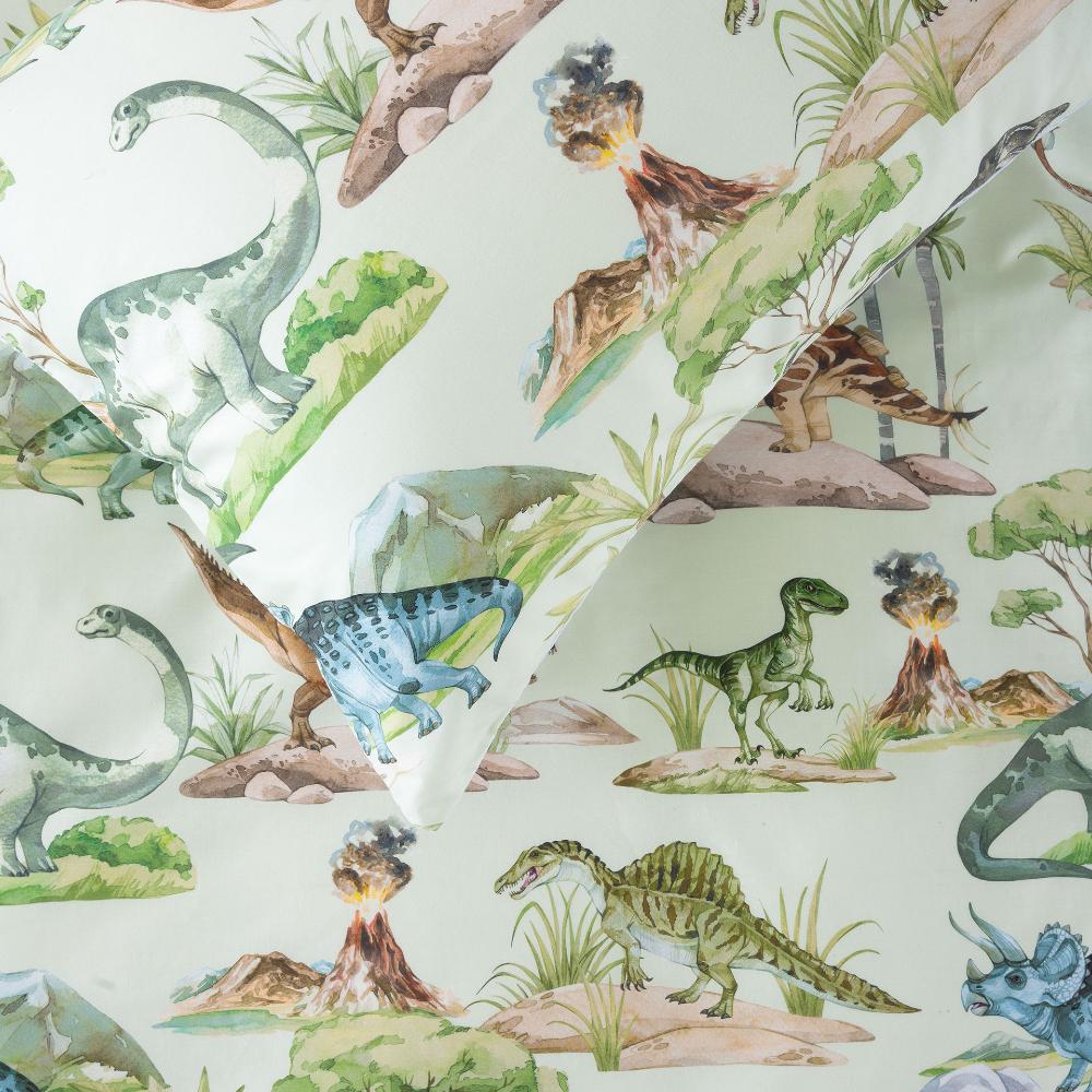 Cotton Duvet Cover Set - Dino Kingdom