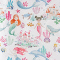 Cotton Cot Duvet Cover - Mermaid Splash