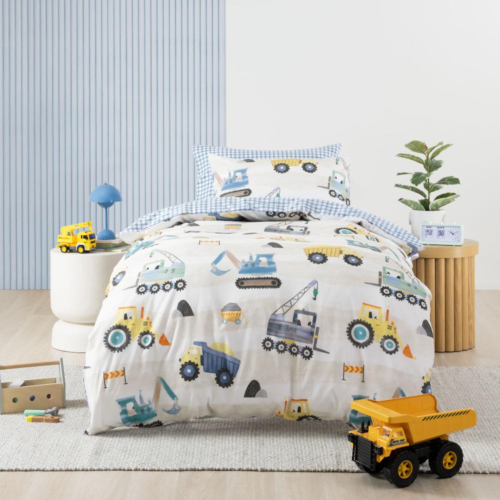 Cotton Duvet Cover Set - Tool Time