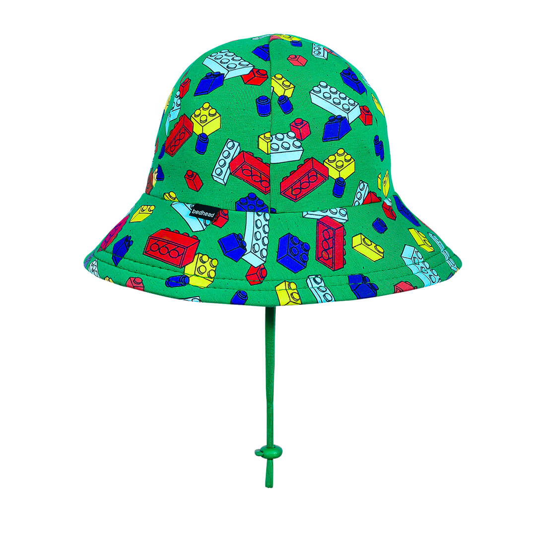 Toddler Bucket Sun Hat - Blocks