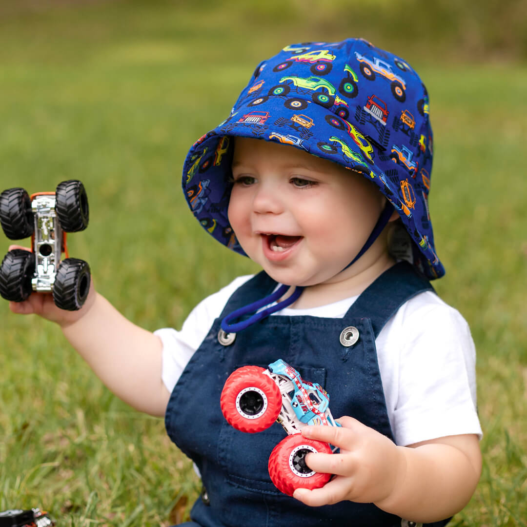 Toddler Bucket Sun Hat - Monstertruck