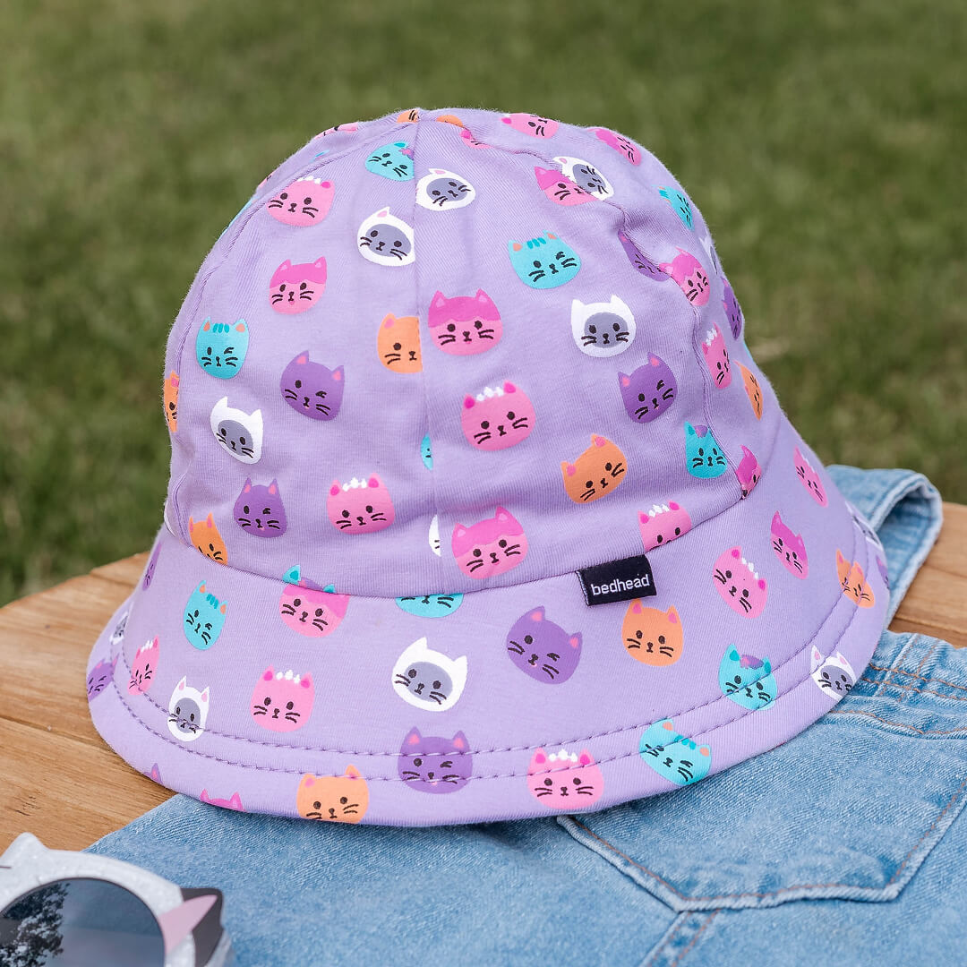 Toddler Bucket Sun Hat - Kitty