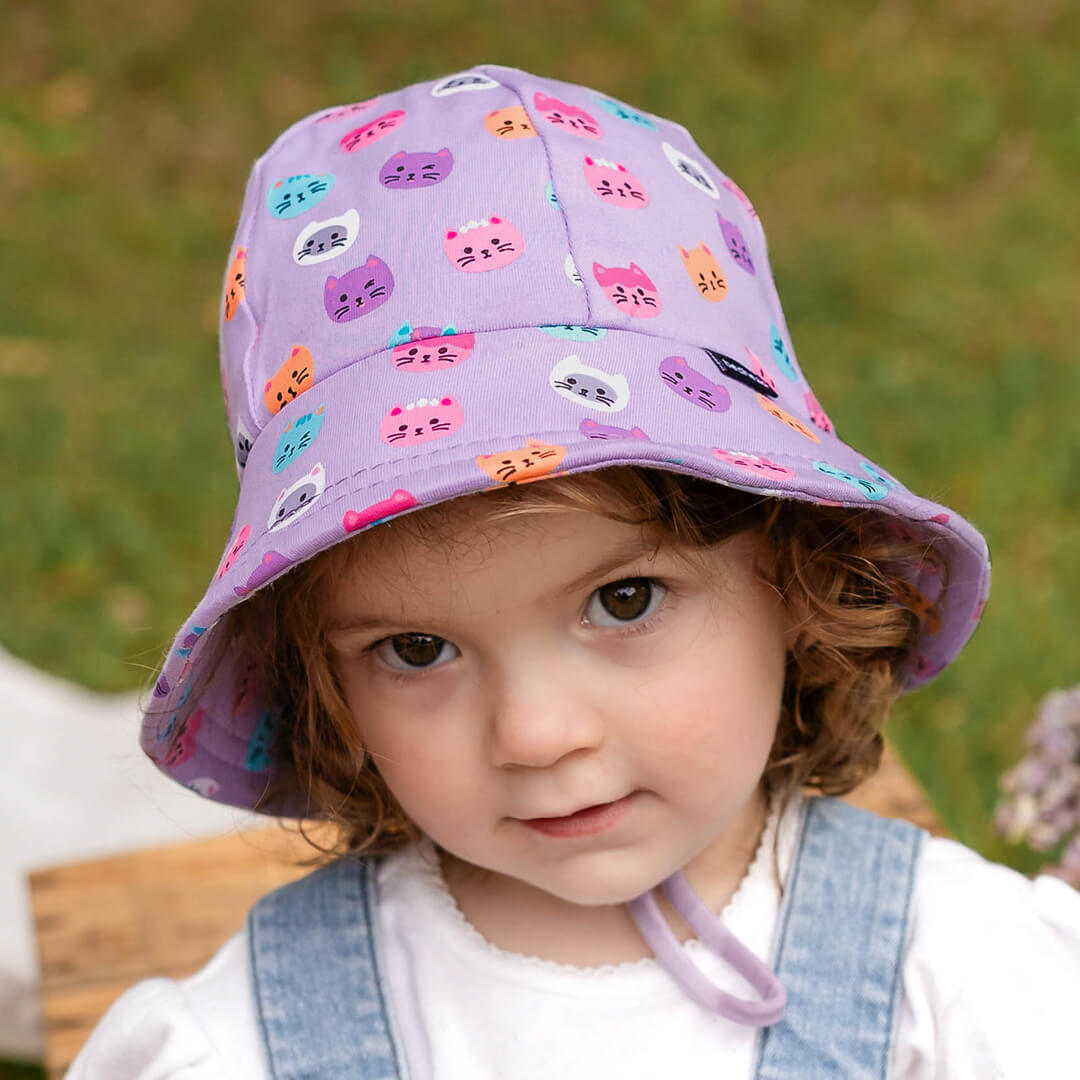 Toddler Bucket Sun Hat - Kitty