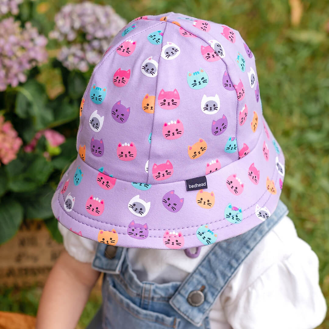 Toddler Bucket Sun Hat - Kitty