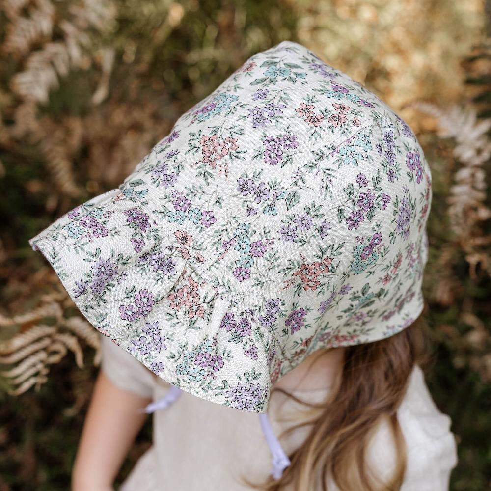 Ruffle Searcher Reversible Bonnet - Laura