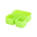 Green Montiico silicone mixed size cups for bento boxes